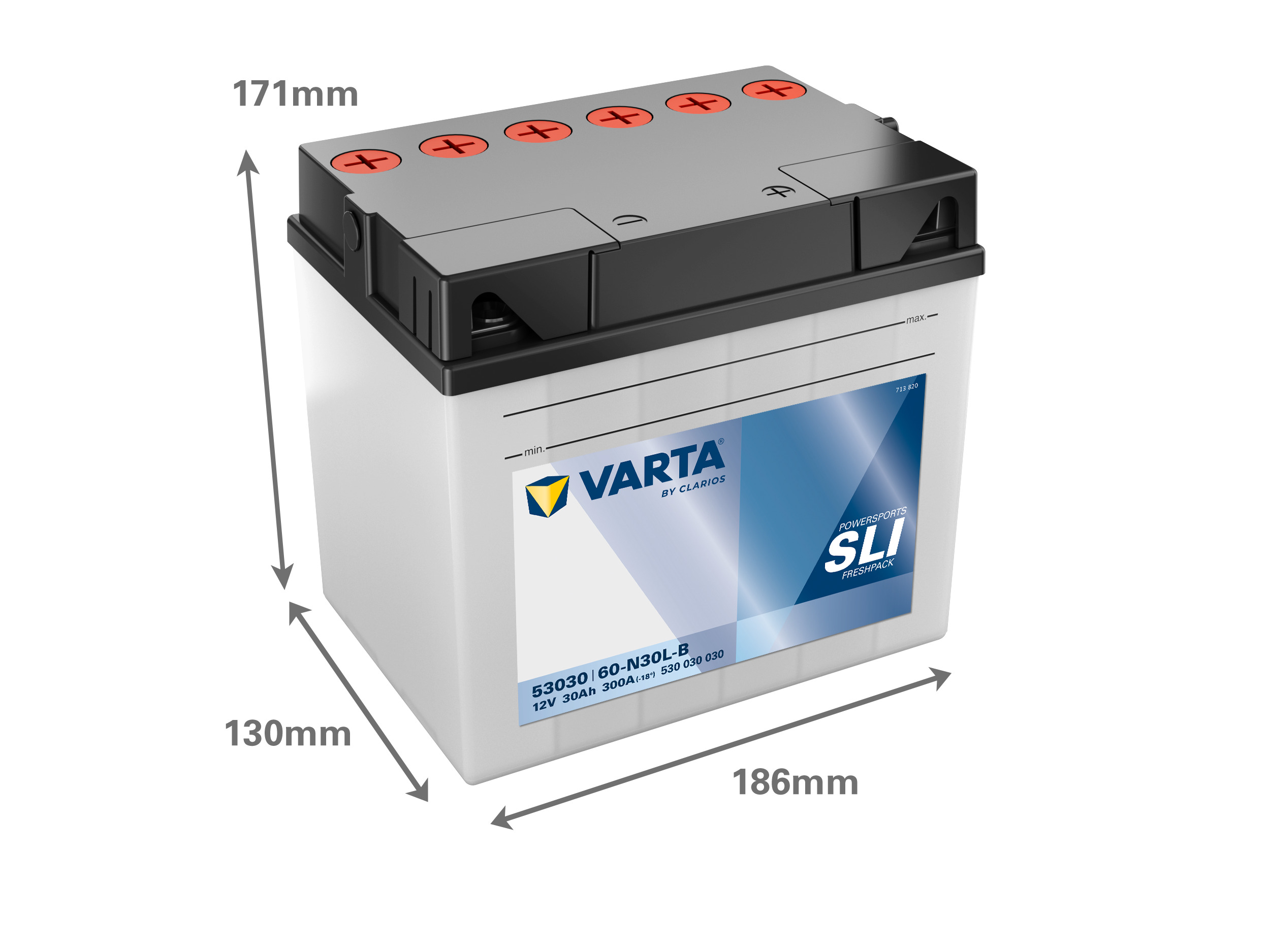 Varta 30Ah 530030 мото