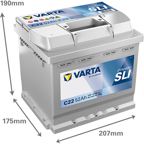Varta 52Ah 552400