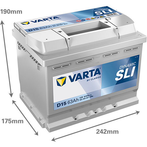 Varta 63Ah 563400
