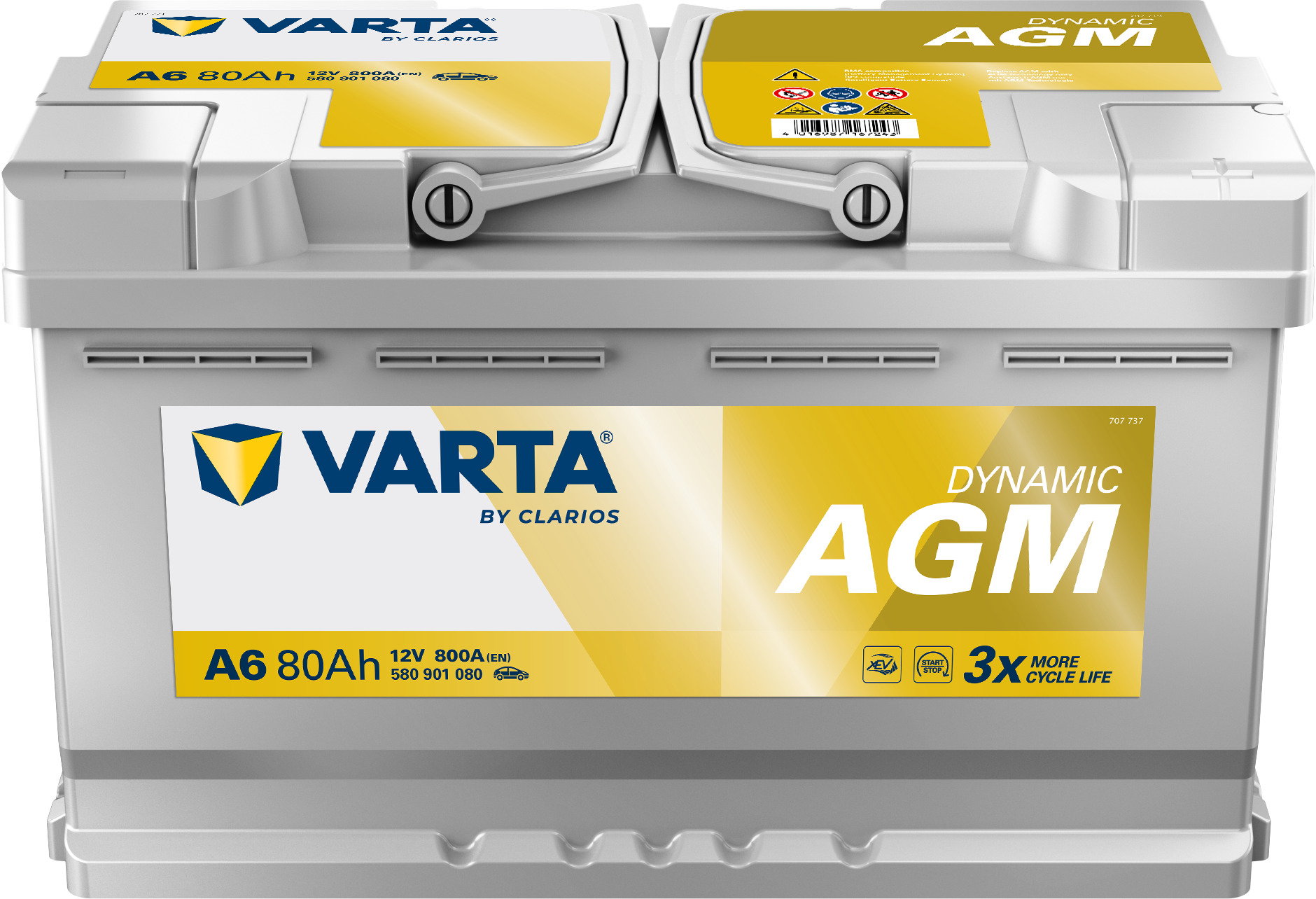 Varta 80Ah 580901 AGM