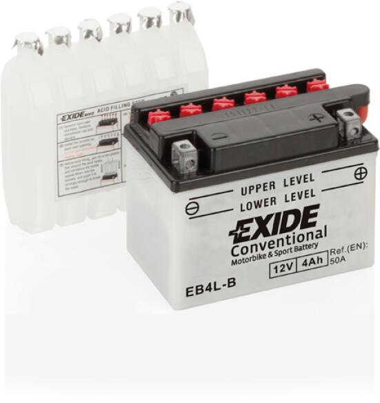 EXIDE BIKE EB4L-B 4Ah -/+