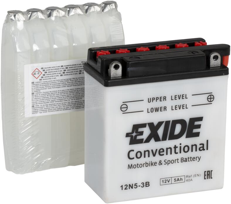 EXIDE BIKE EB5L-B 5Ah -/+