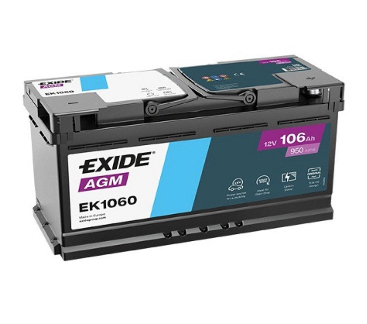 Exide AGM EK1060 106Ah