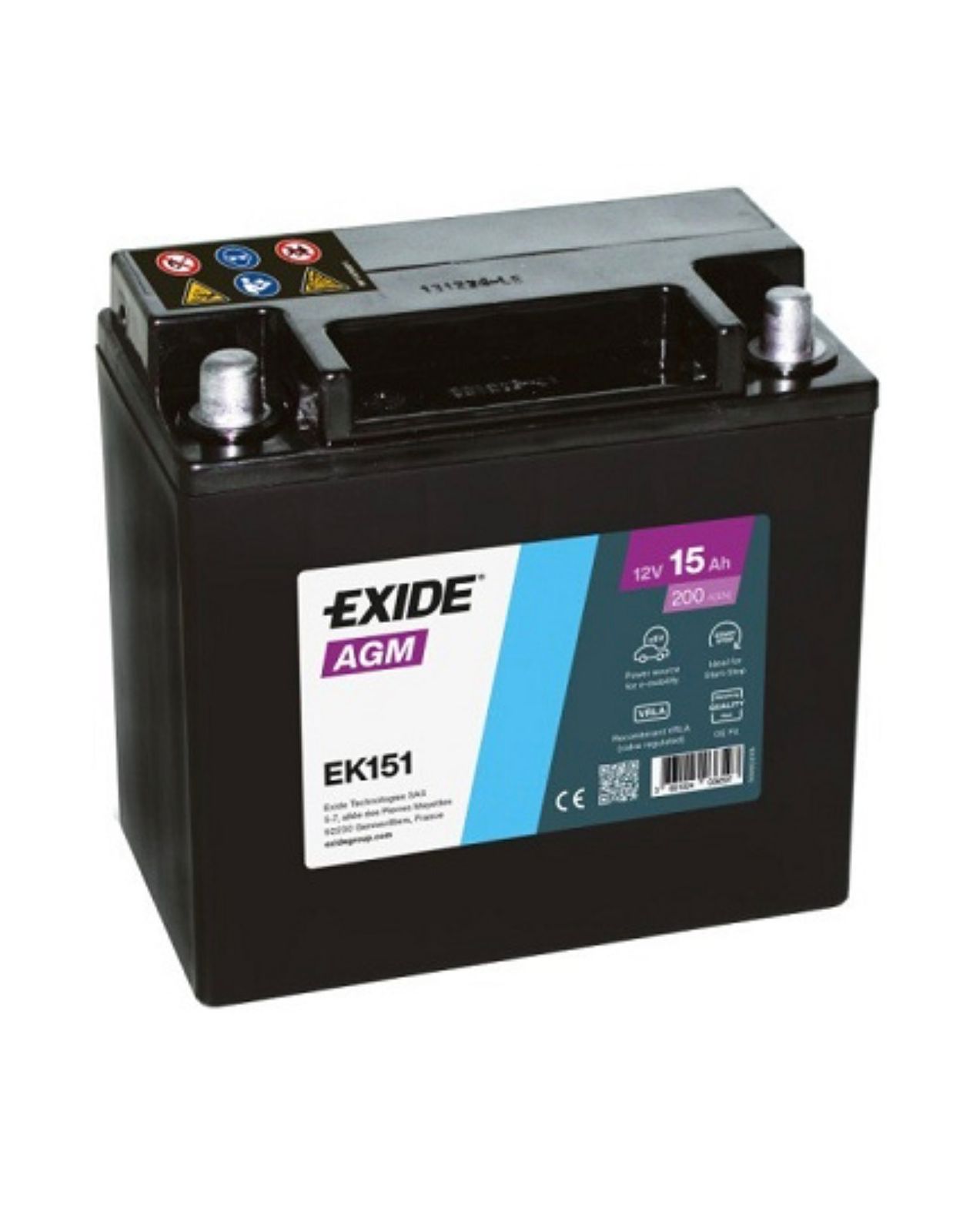 Exide AGM EK151 15Ah