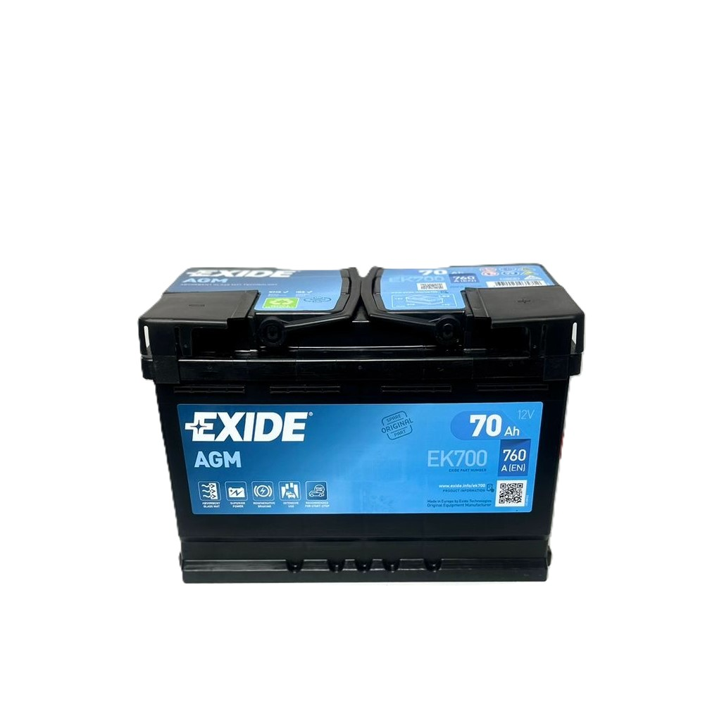 EXIDE AGM EK700 70Ah -/+